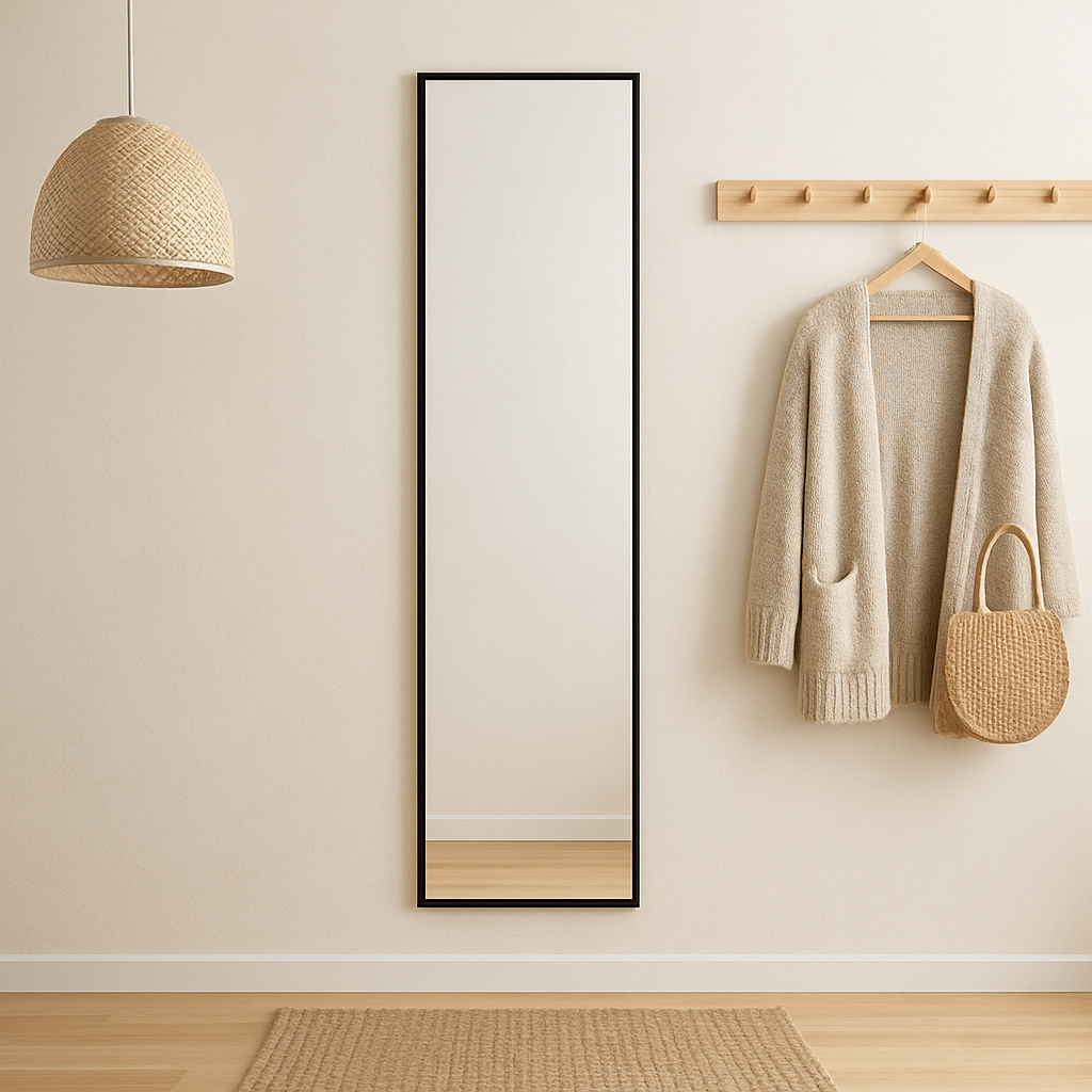 ESPEJO BELGRADO METAL NEGRO 120CM