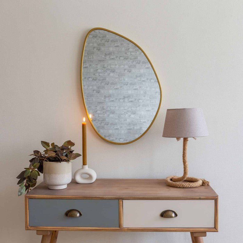 ESPEJO MELISA ORO 68cm