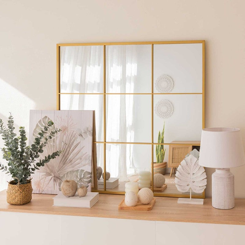 ESPEJO VENTANA MARCEL METAL 90cm